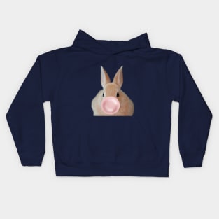 Bubble gum Bunny Kids Hoodie